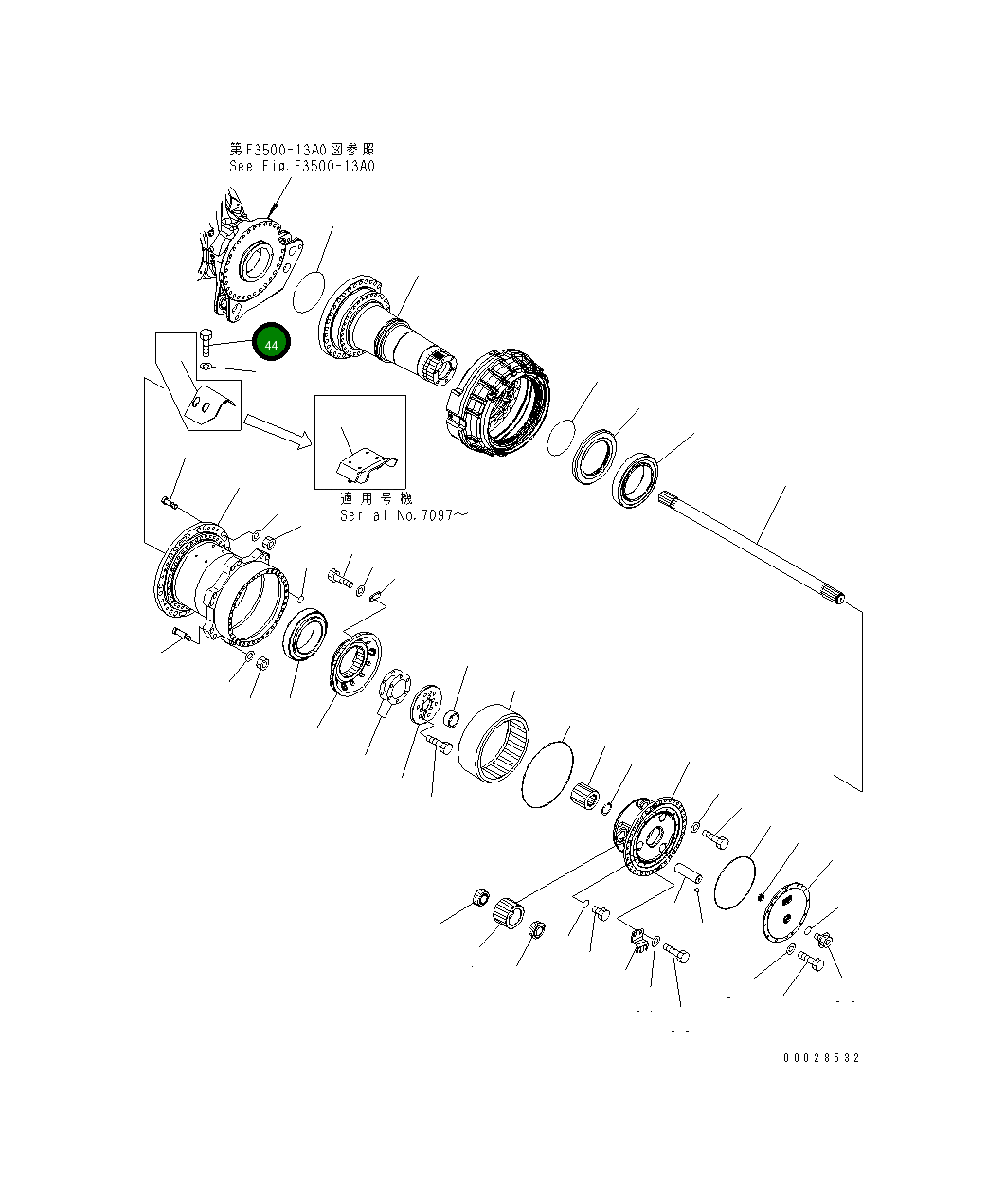 Болт 01010-61635 Komatsu