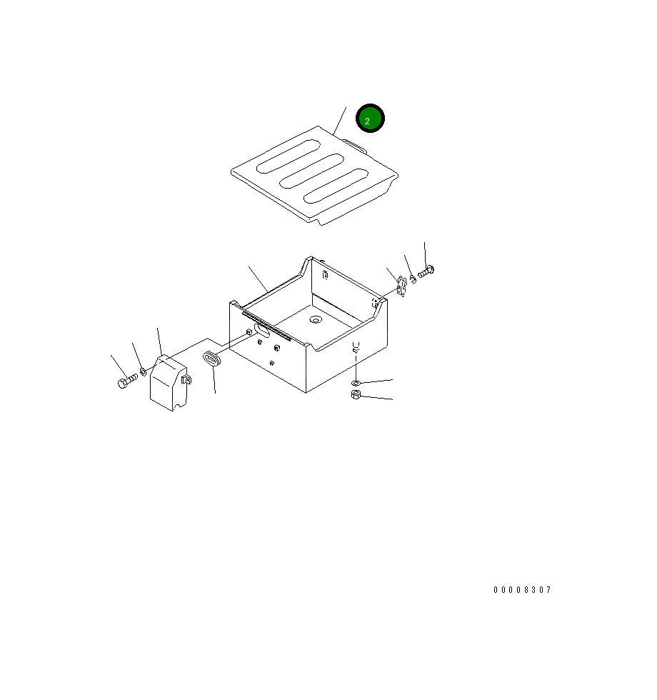 Крышка 176-06-41860 Komatsu