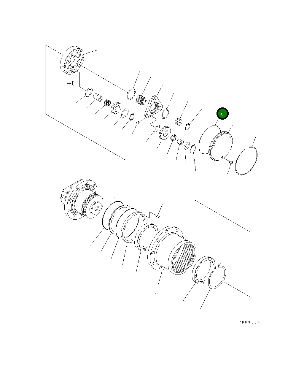 Кольцо уплотнительное (O-Ring) 20P-60-73160  Komatsu