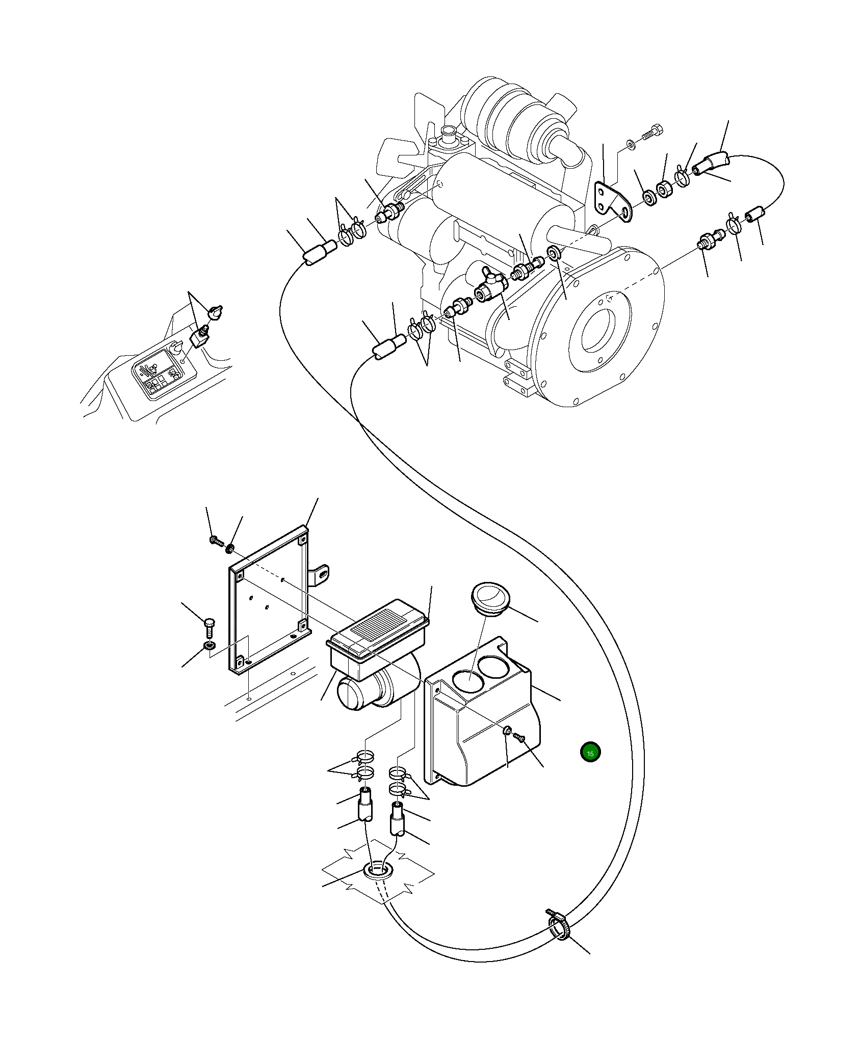Крышка 3F0549601 Komatsu