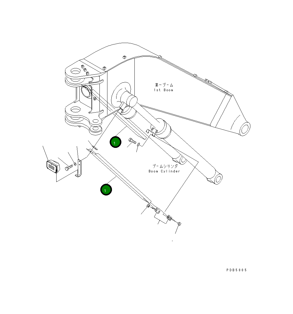 Крышка 22U-70-11172 Komatsu