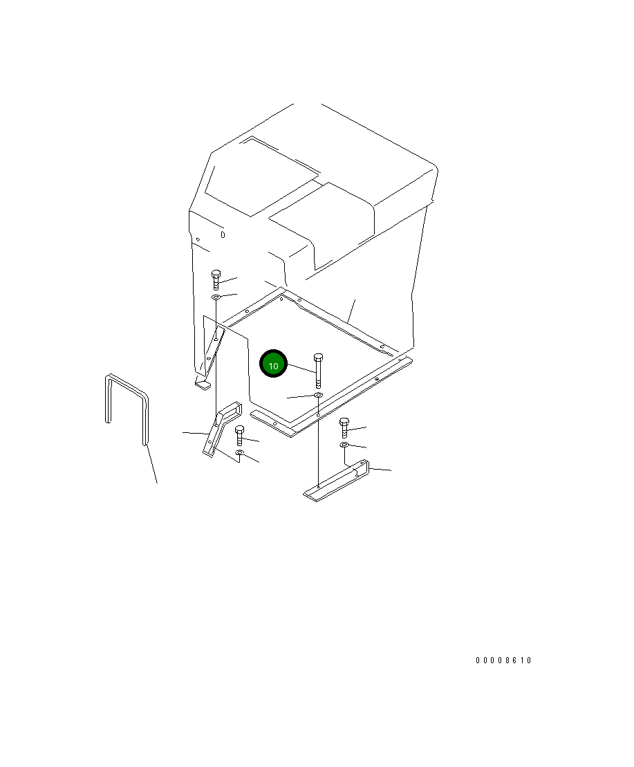 Болт 01011-81465 Komatsu