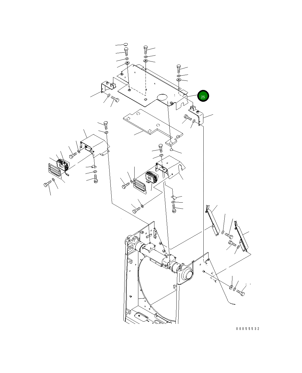 Крышка 154-862-7851 Komatsu