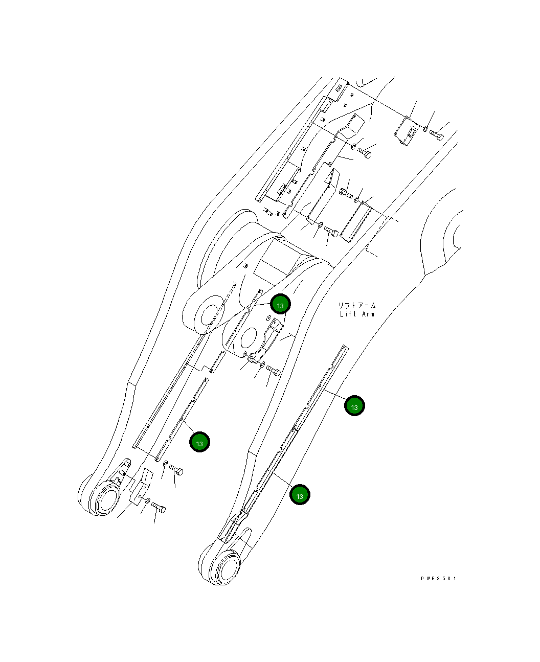Крышка 427-S95-1110 Komatsu