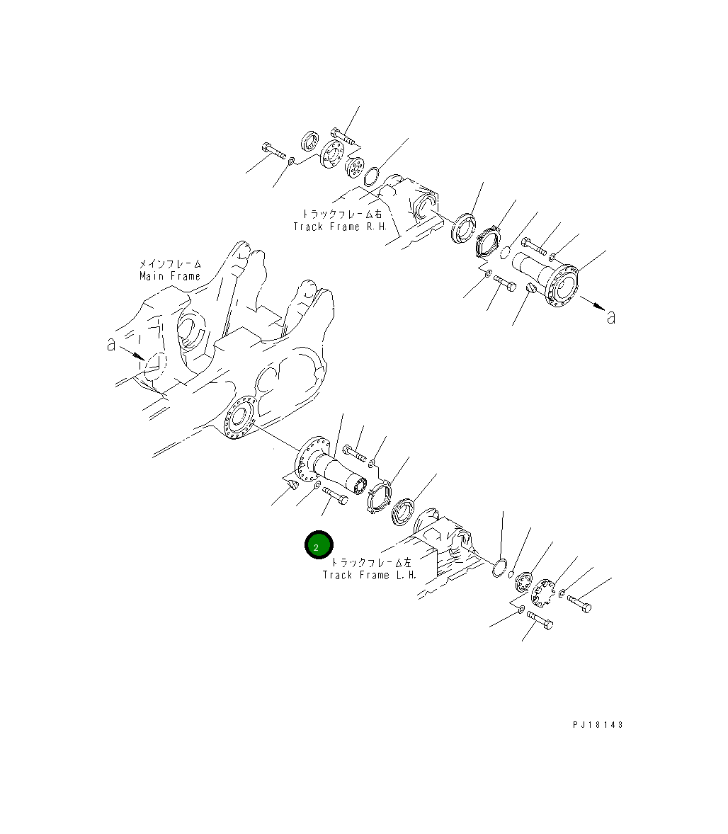 Болт 17M-50-22260 Komatsu