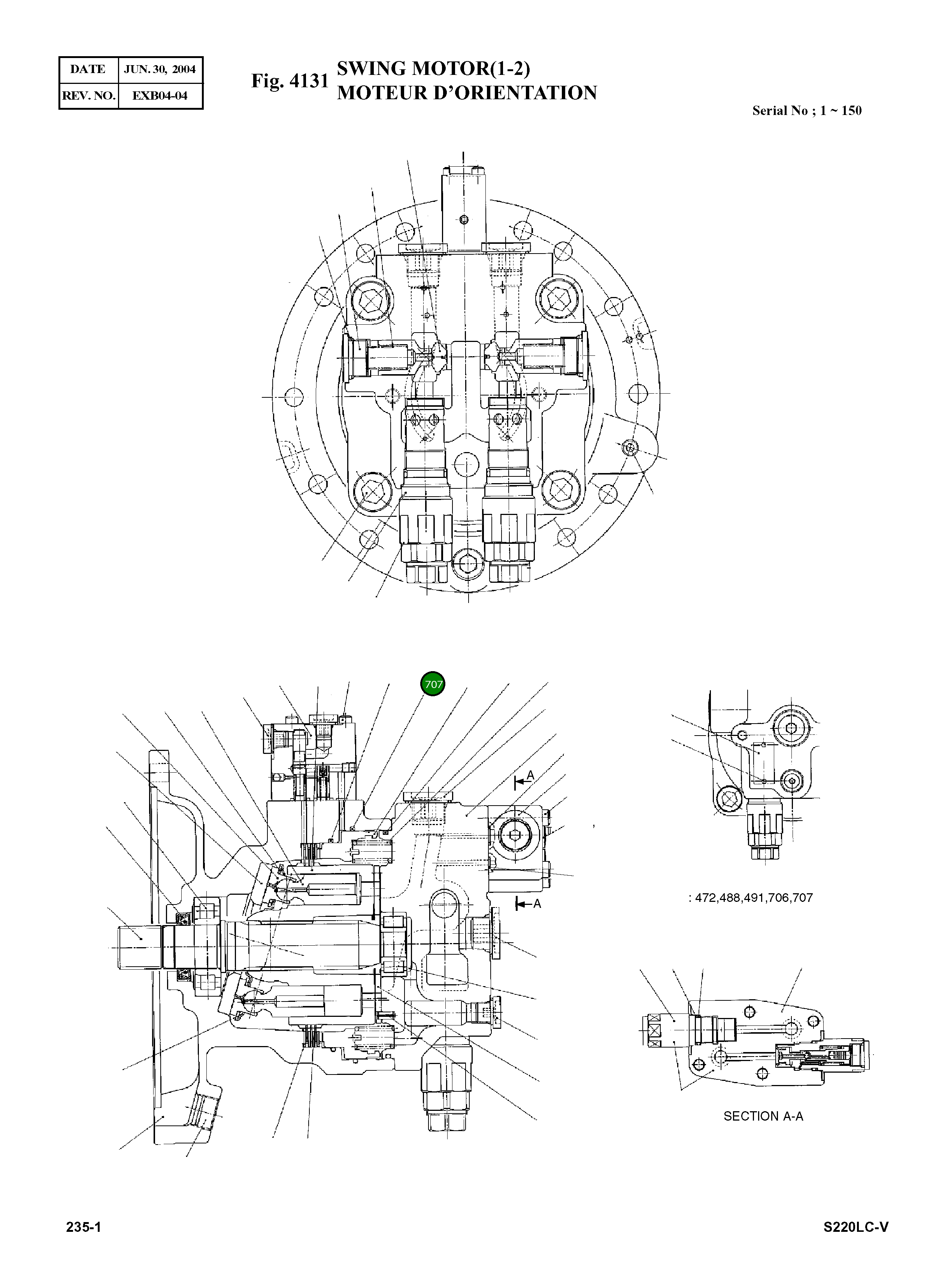 Кольцо уплотнительное (O-Ring) 2.180-00479  Komatsu
