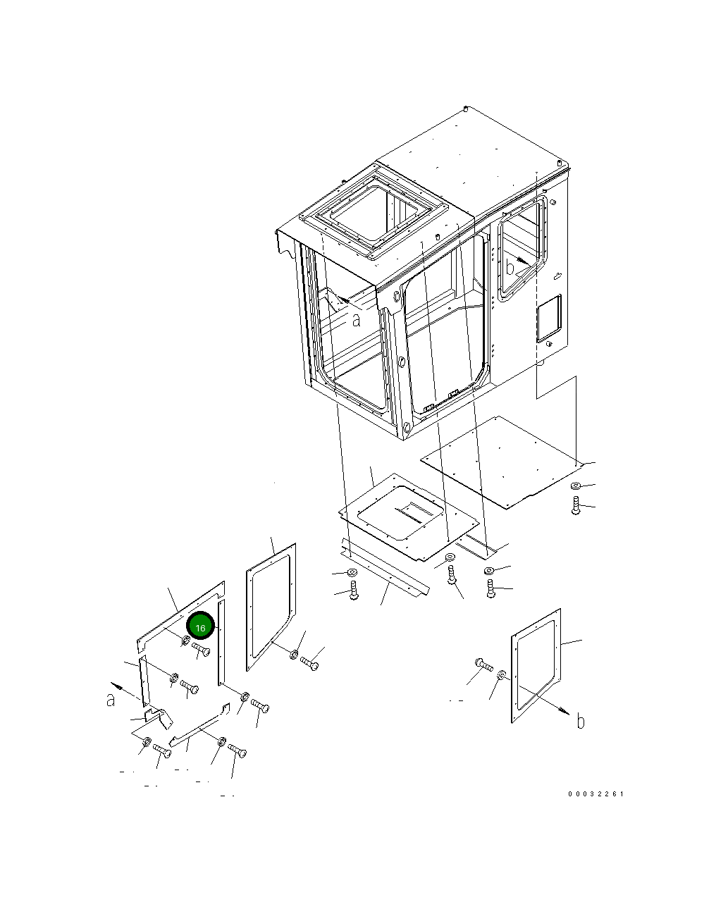 Крышка 207-54-89470 Komatsu
