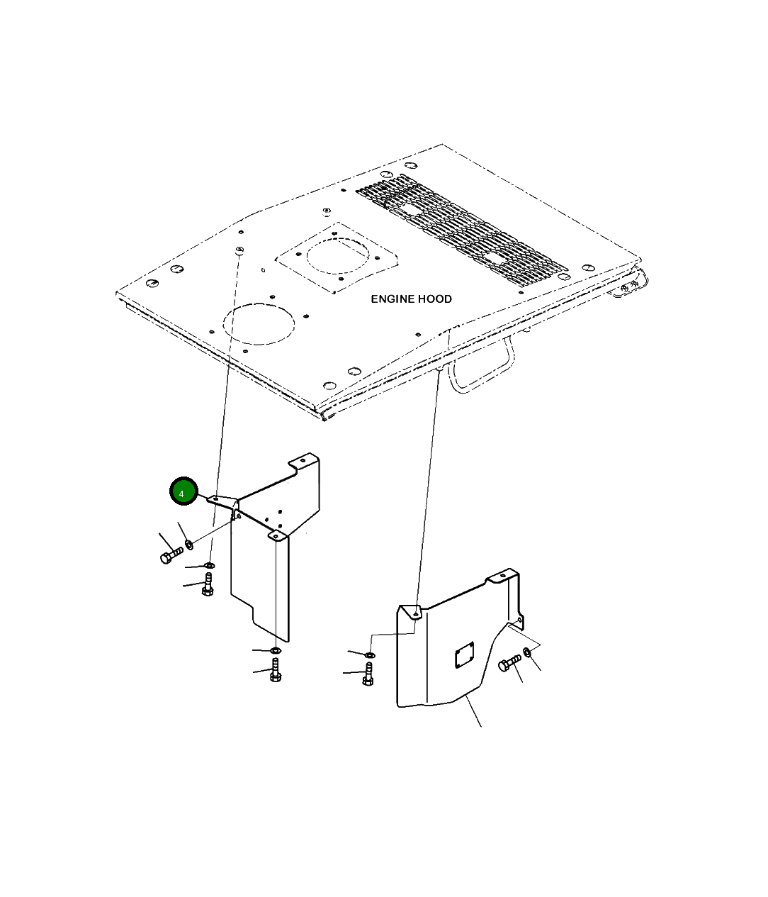 Крышка 423-01-52230 Komatsu