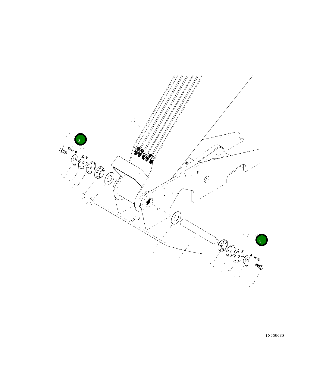 Болт 10893KF Komatsu