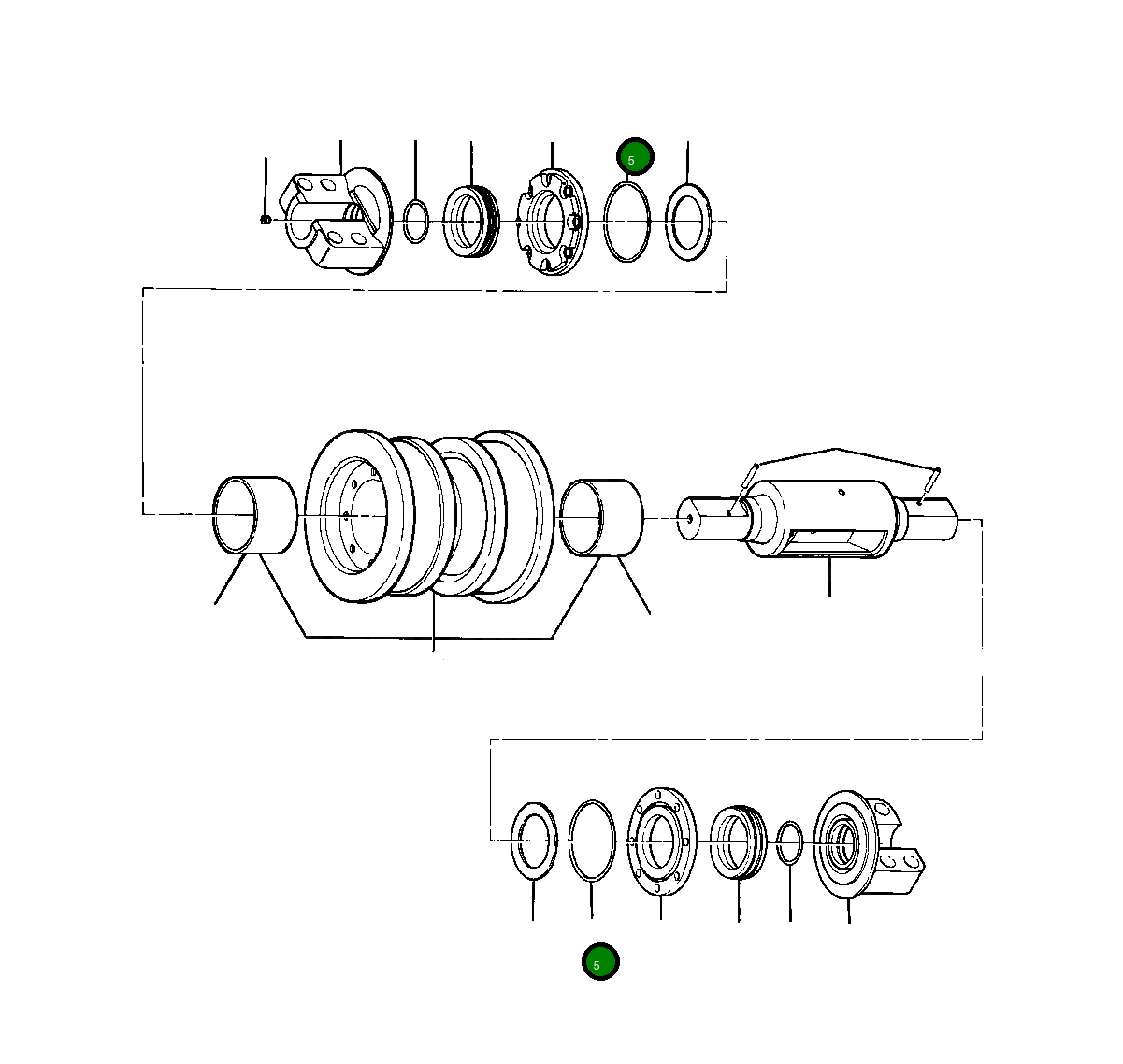 Кольцо уплотнительное (O-Ring) 285 253 R1 Komatsu