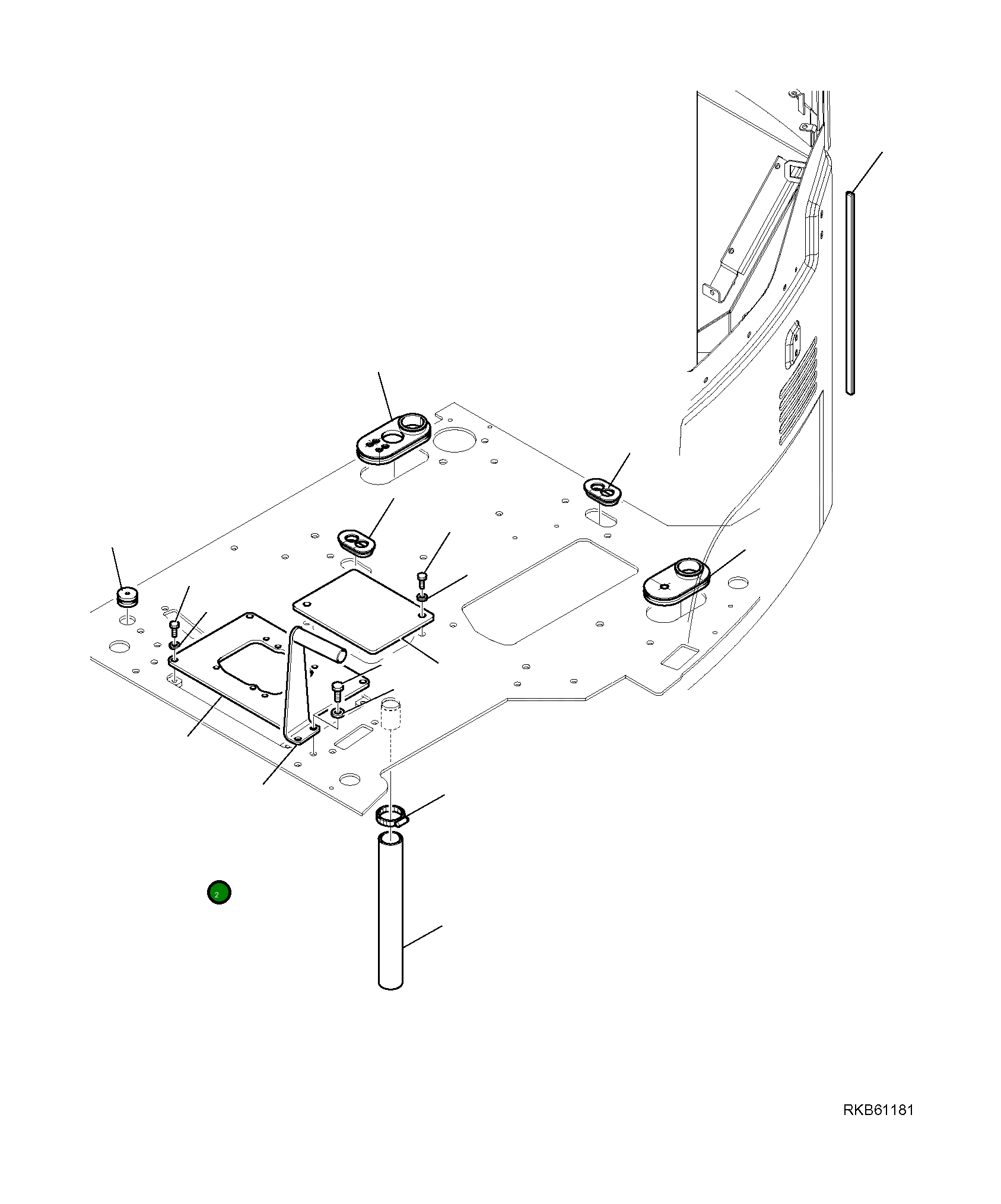 Крышка 21W-54-R9110  Komatsu