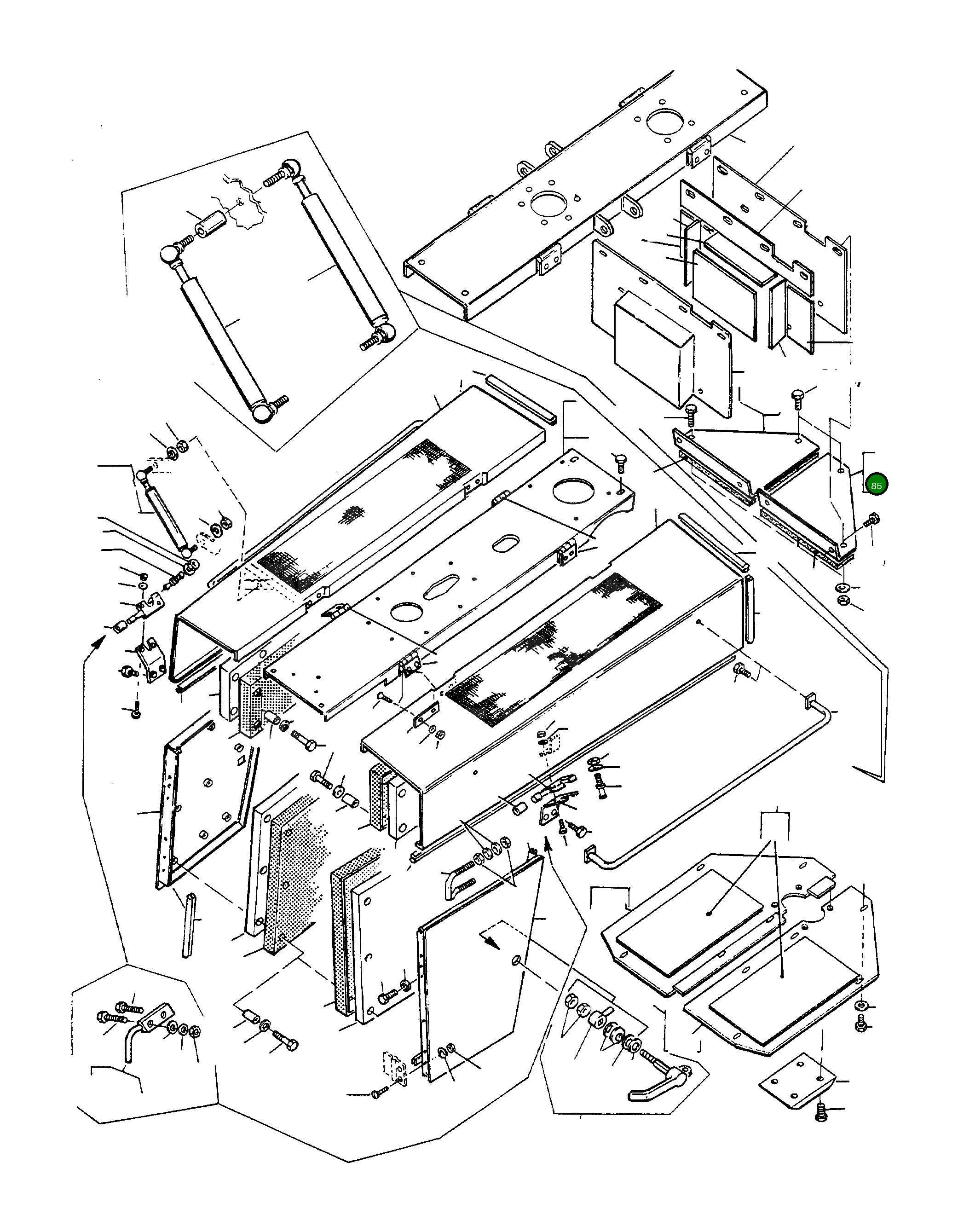Крышка 4216000M91 Komatsu