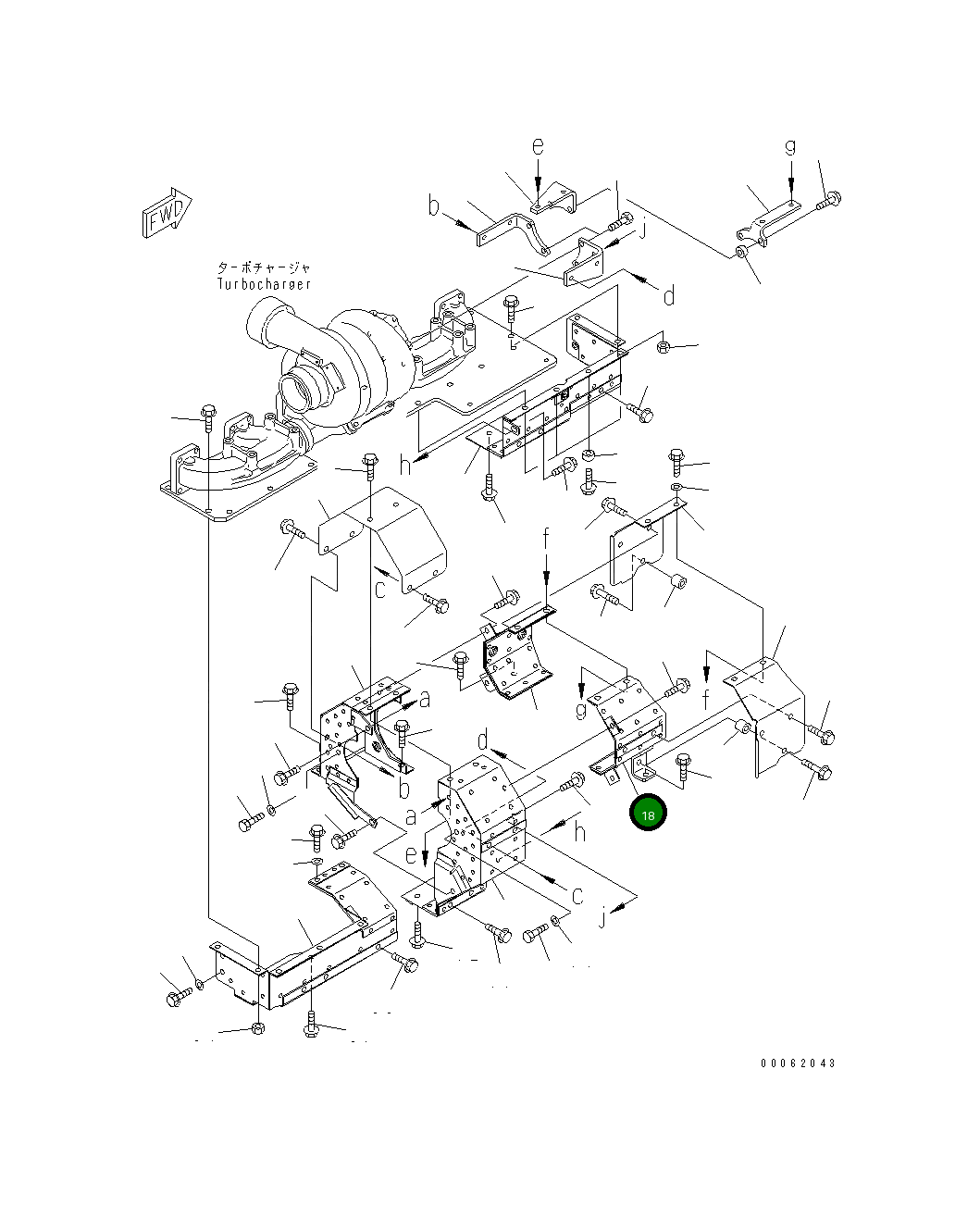 Крышка 6217-11-6260 Komatsu