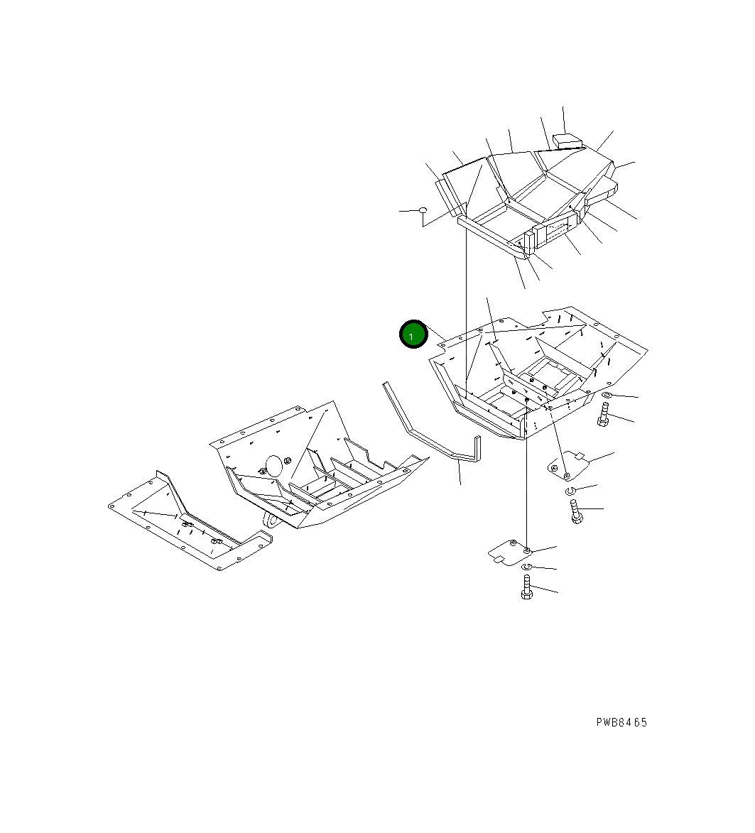 Крышка 154-862-8510 Komatsu