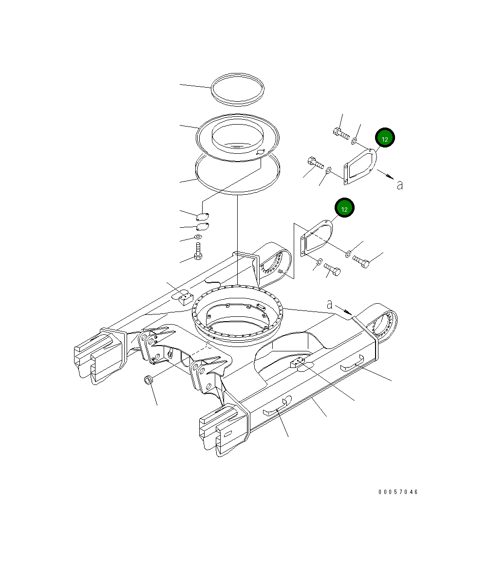 Крышка 22B-30-11170 Komatsu