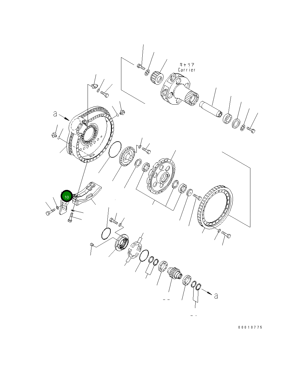Крышка 198-30-68461 Komatsu