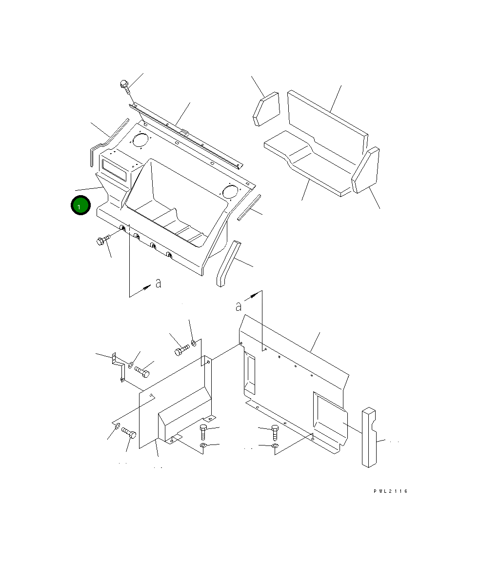 Крышка 20Y-979-K850 Komatsu