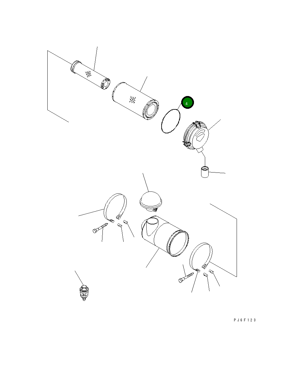 Кольцо уплотнительное (O-Ring) 600-184-1280  Komatsu