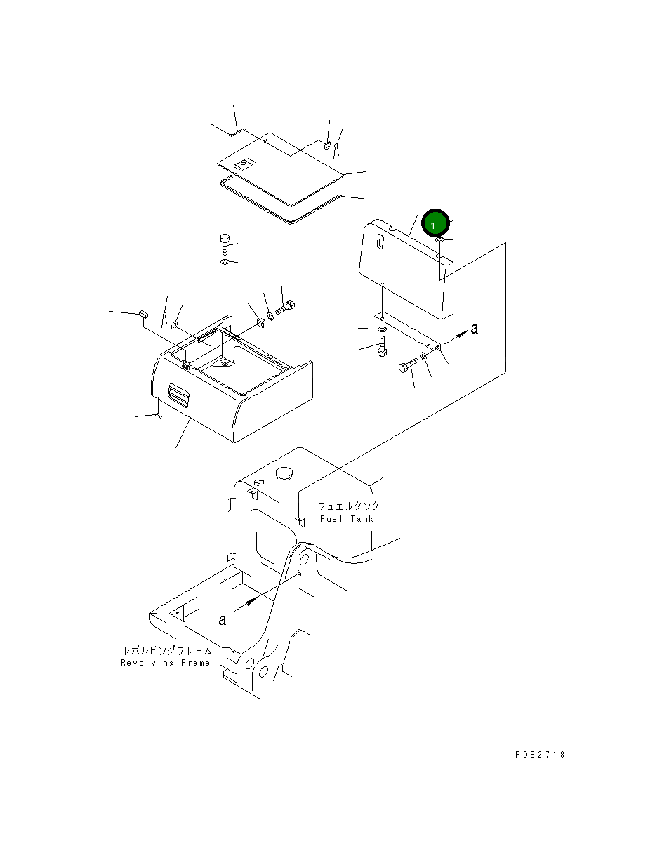Крышка 20Y-54-KA120 Komatsu