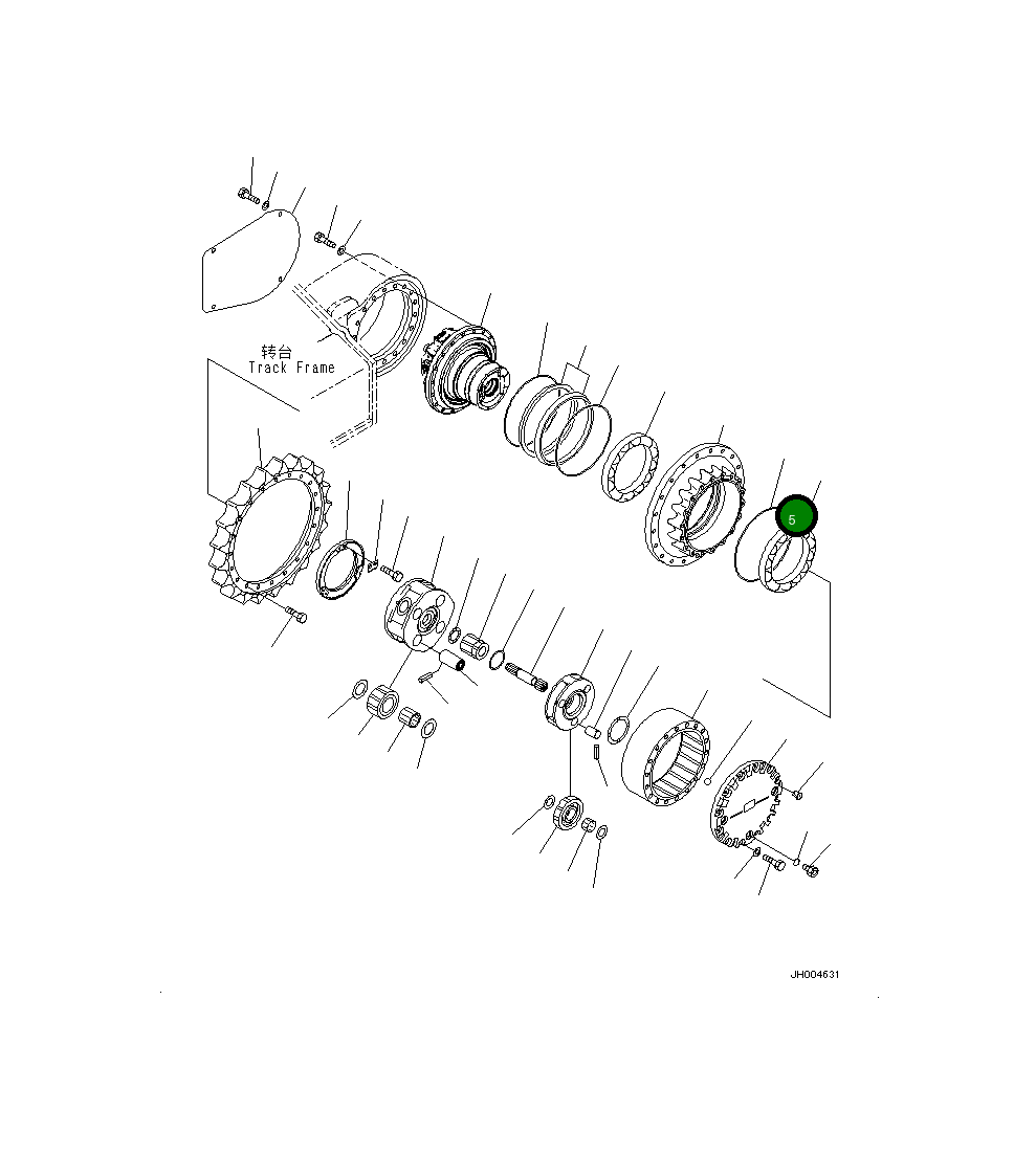 Кольцо уплотнительное (O-Ring) 20Y-27-42240  Komatsu