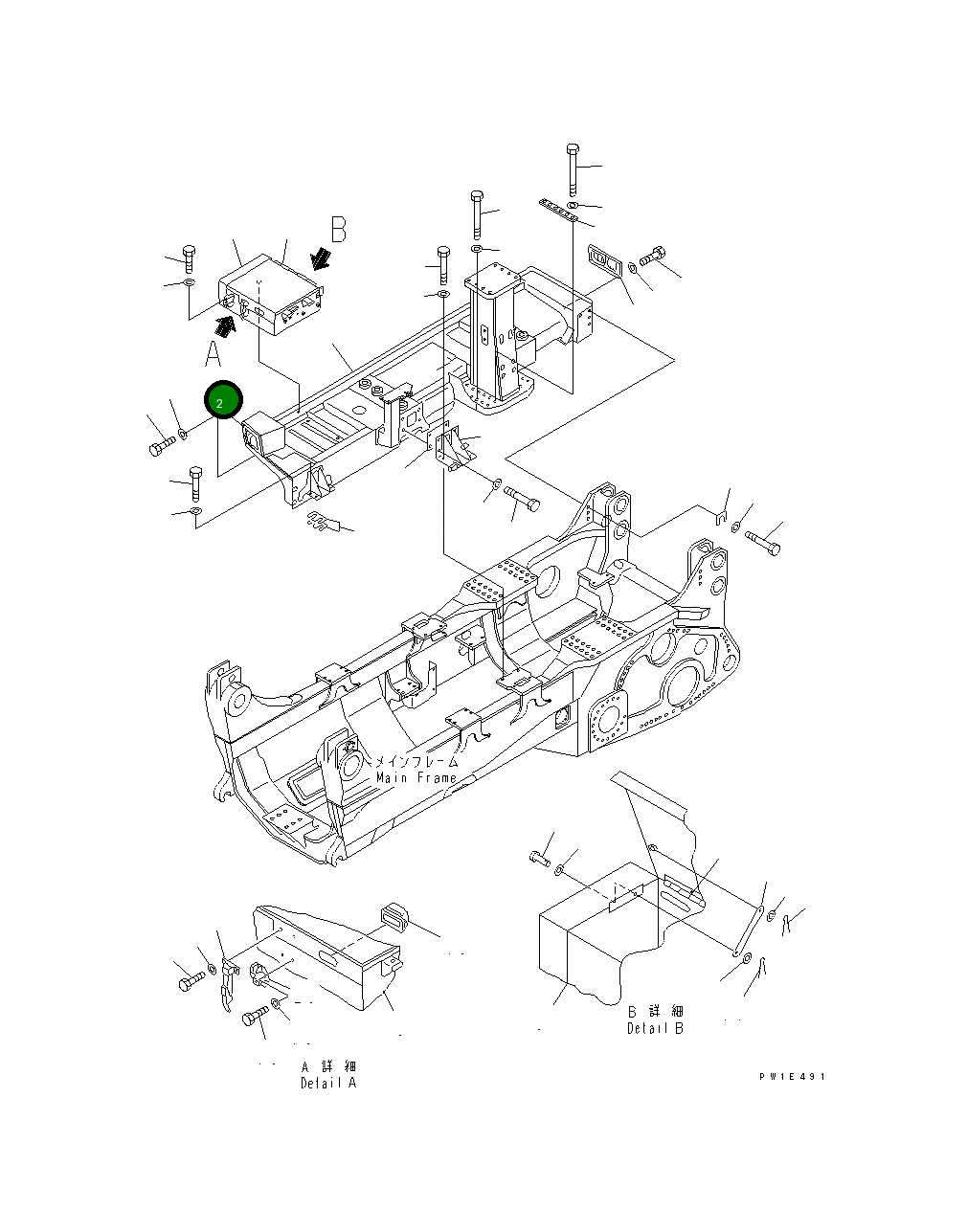 Крышка 195-54-43110  Komatsu