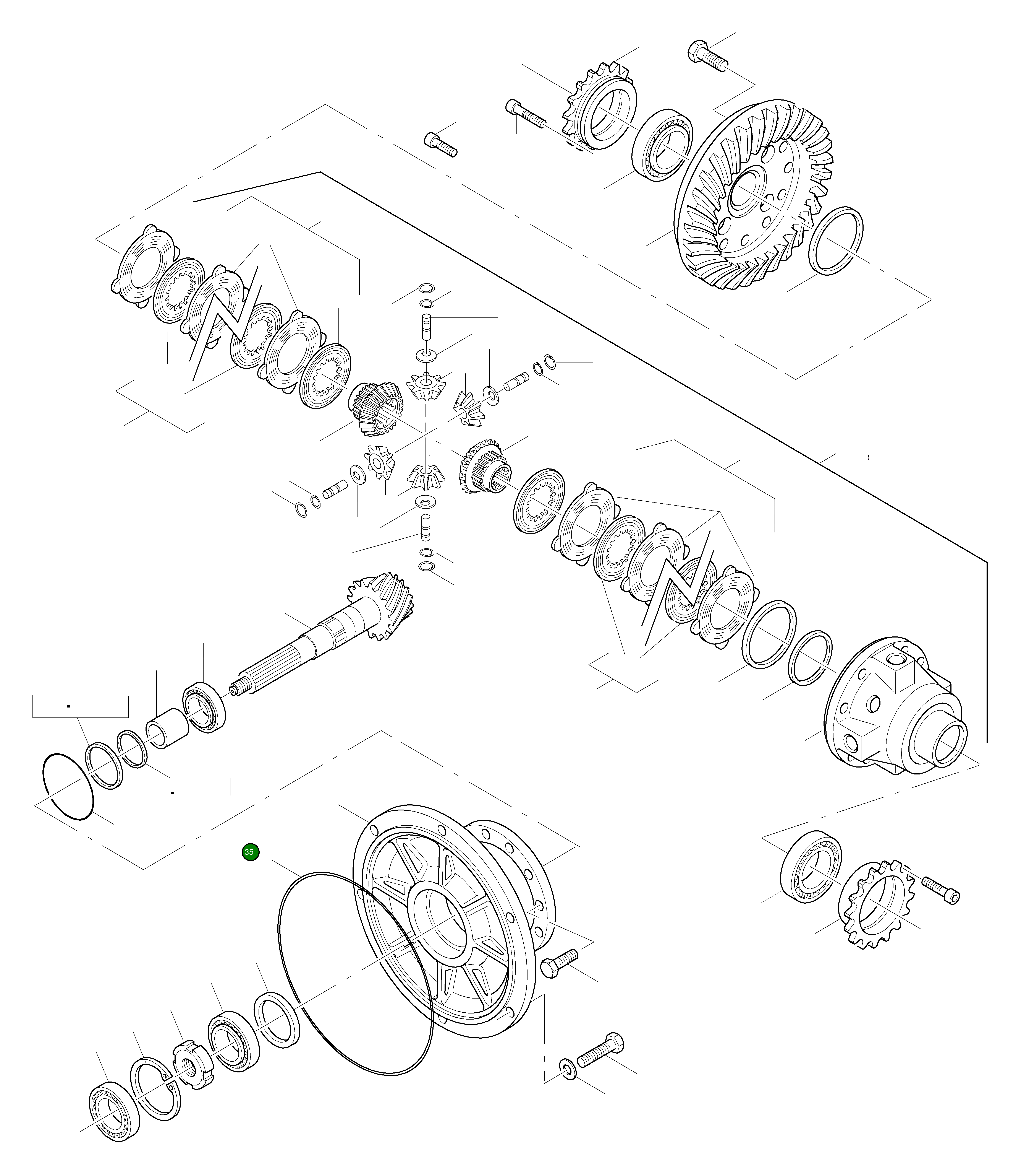 Кольцо уплотнительное (O-Ring) 42R-23-H0P16 Komatsu