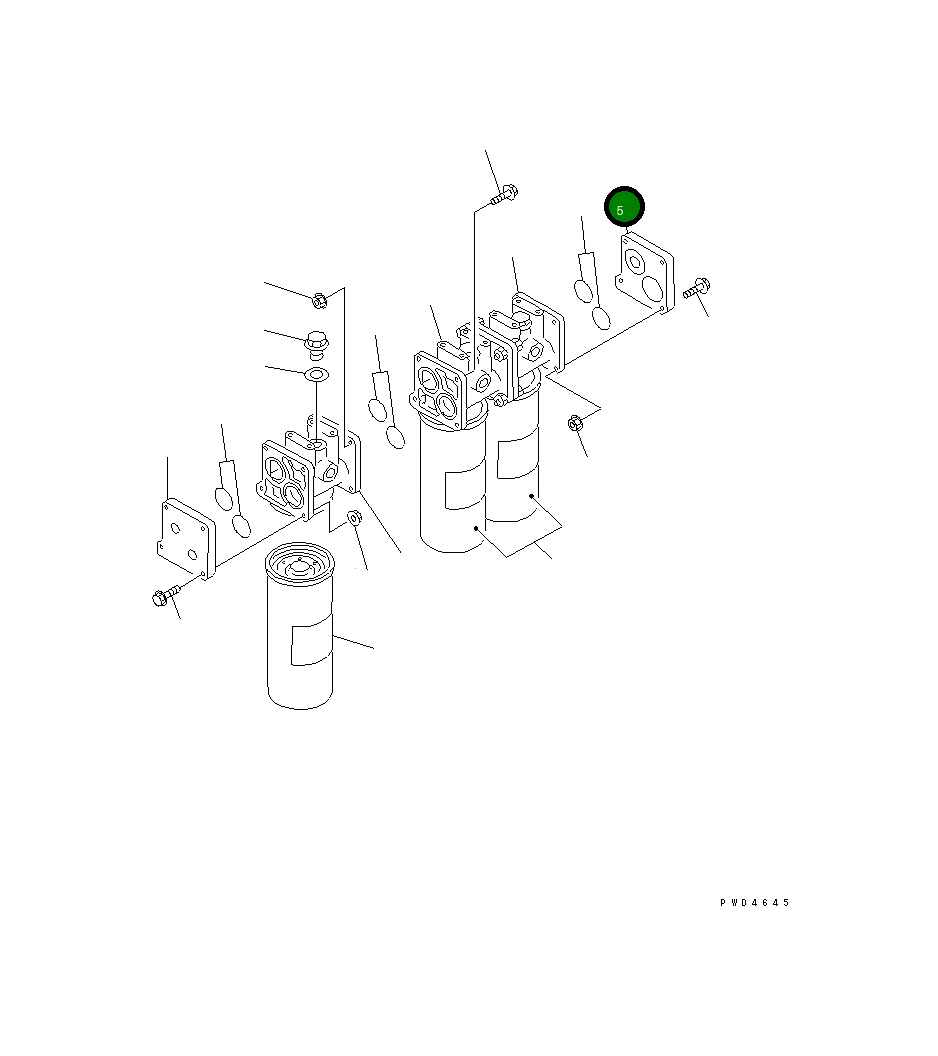 Крышка 6166-51-7110 Komatsu