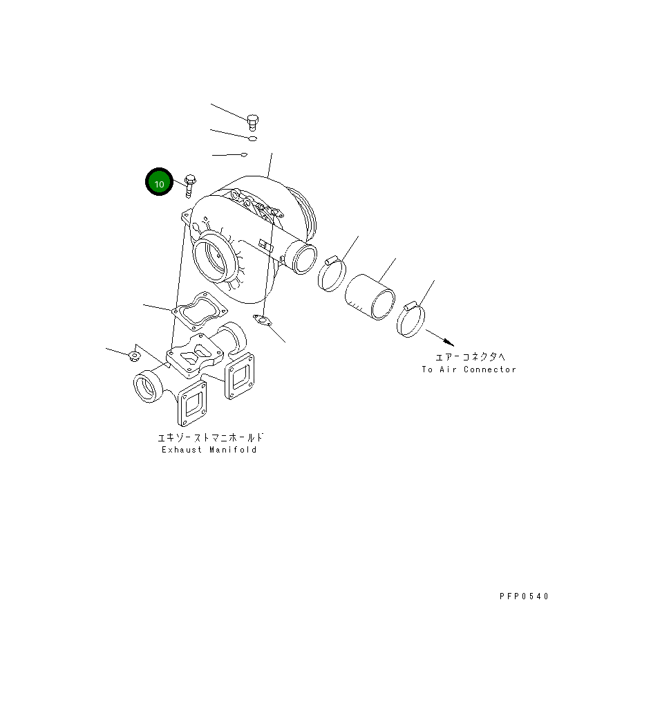 Болт CU3806262  Komatsu