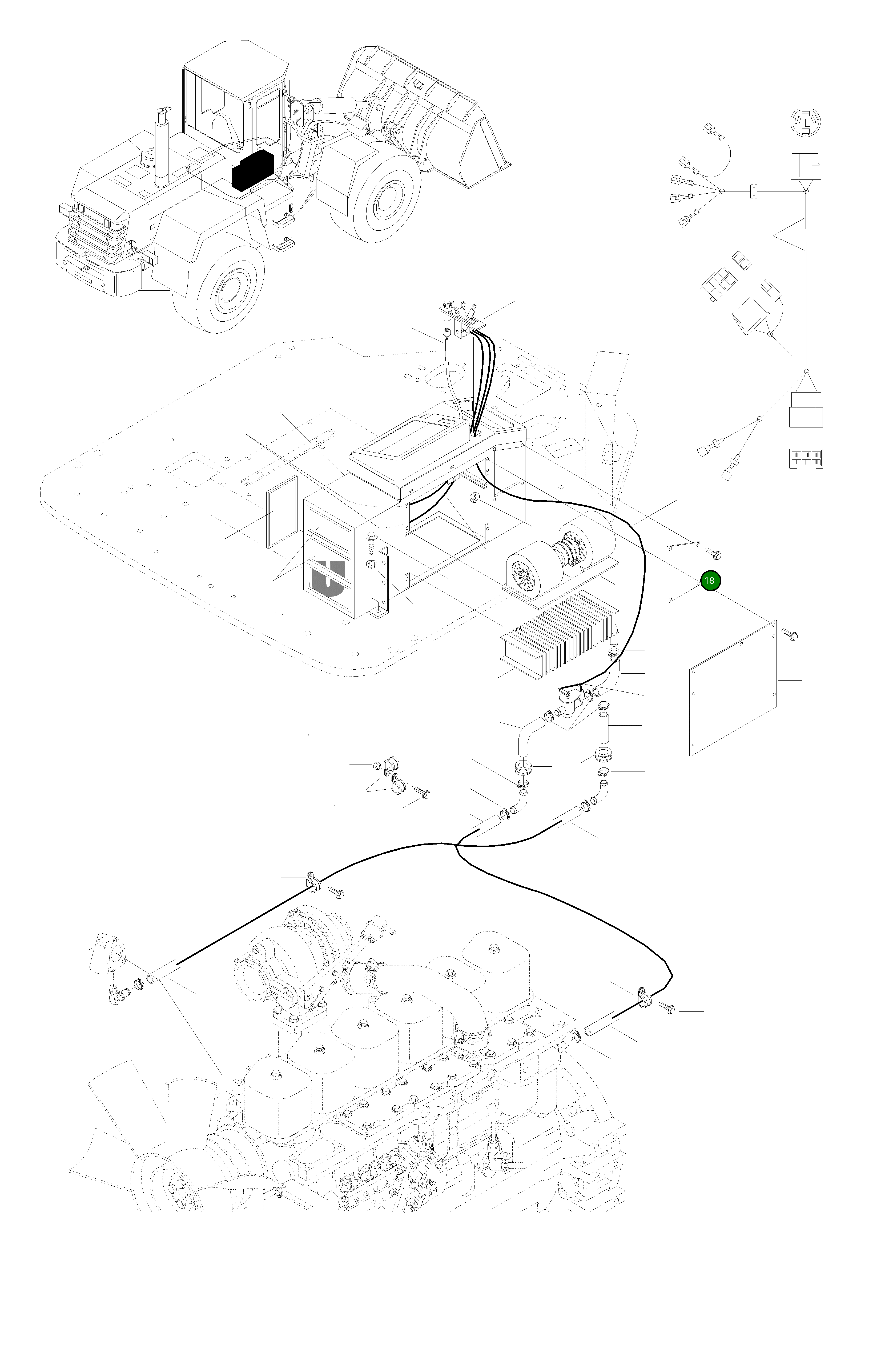 Крышка 42Y-07-H0P13  Komatsu