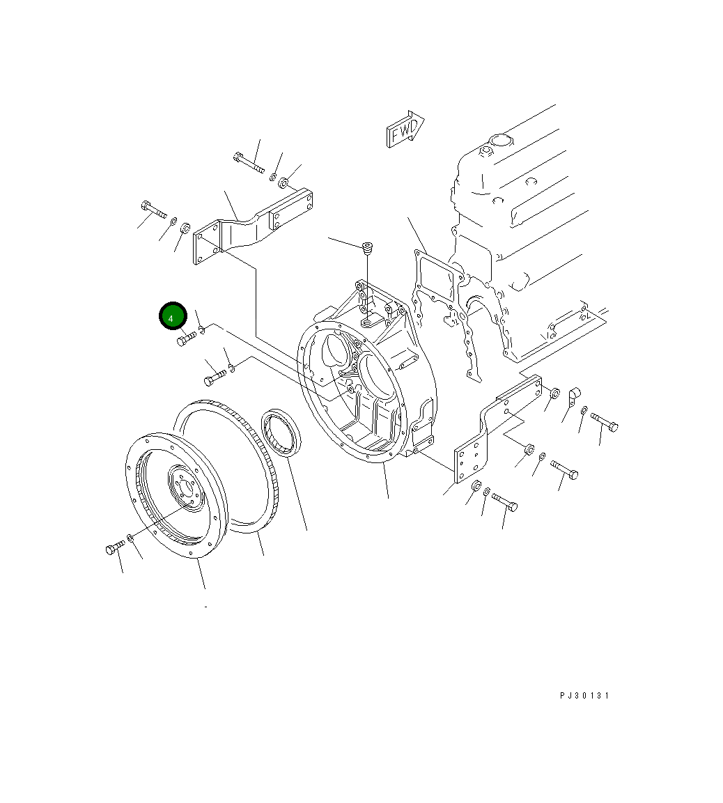 Болт 01010-31240 Komatsu