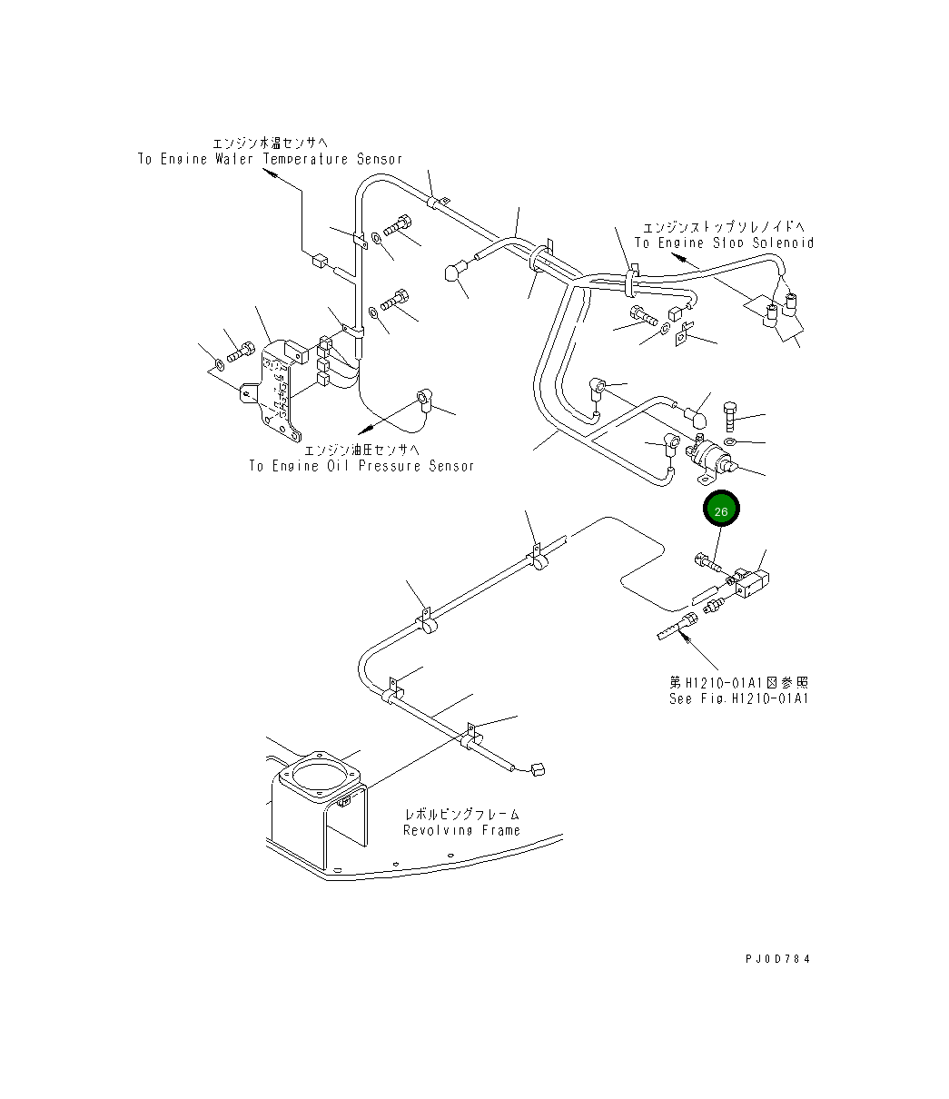 Болт 01252-60540  Komatsu