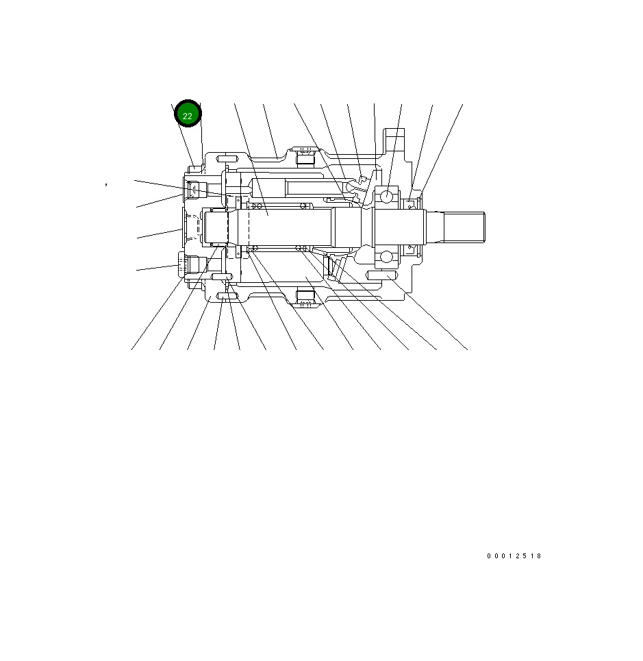 Болт KB92703-12400 Komatsu
