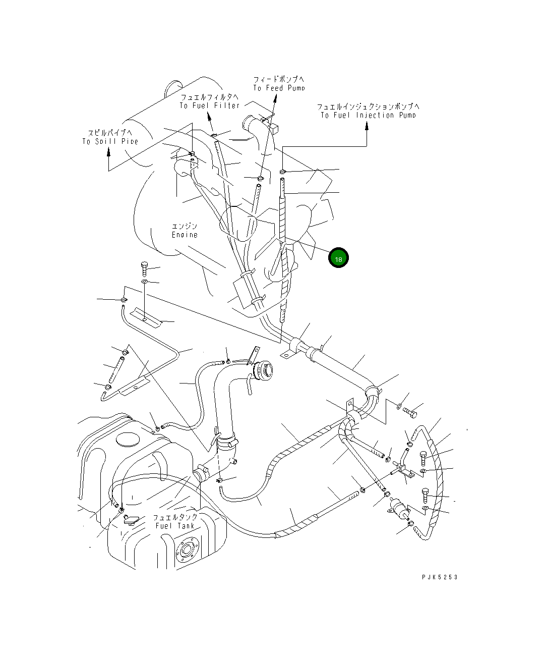 Крышка 21W-04-31210 Komatsu