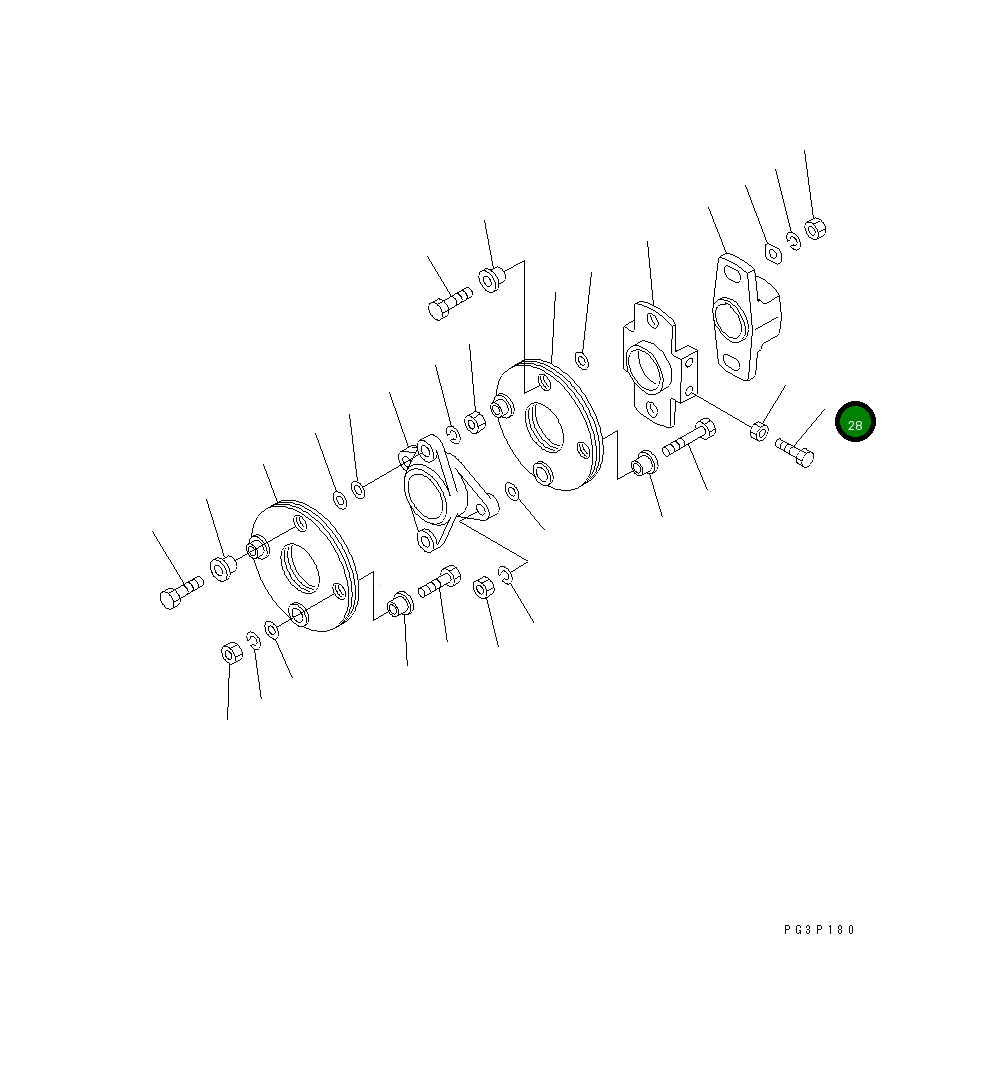 Болт DK156633-7100 Komatsu