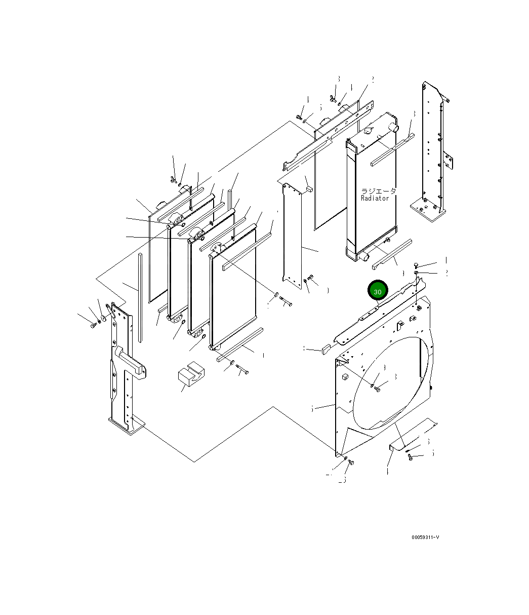 Крышка 208-03-76380  Komatsu