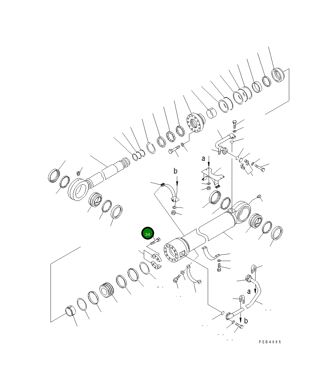 Болт 01252-31670 Komatsu