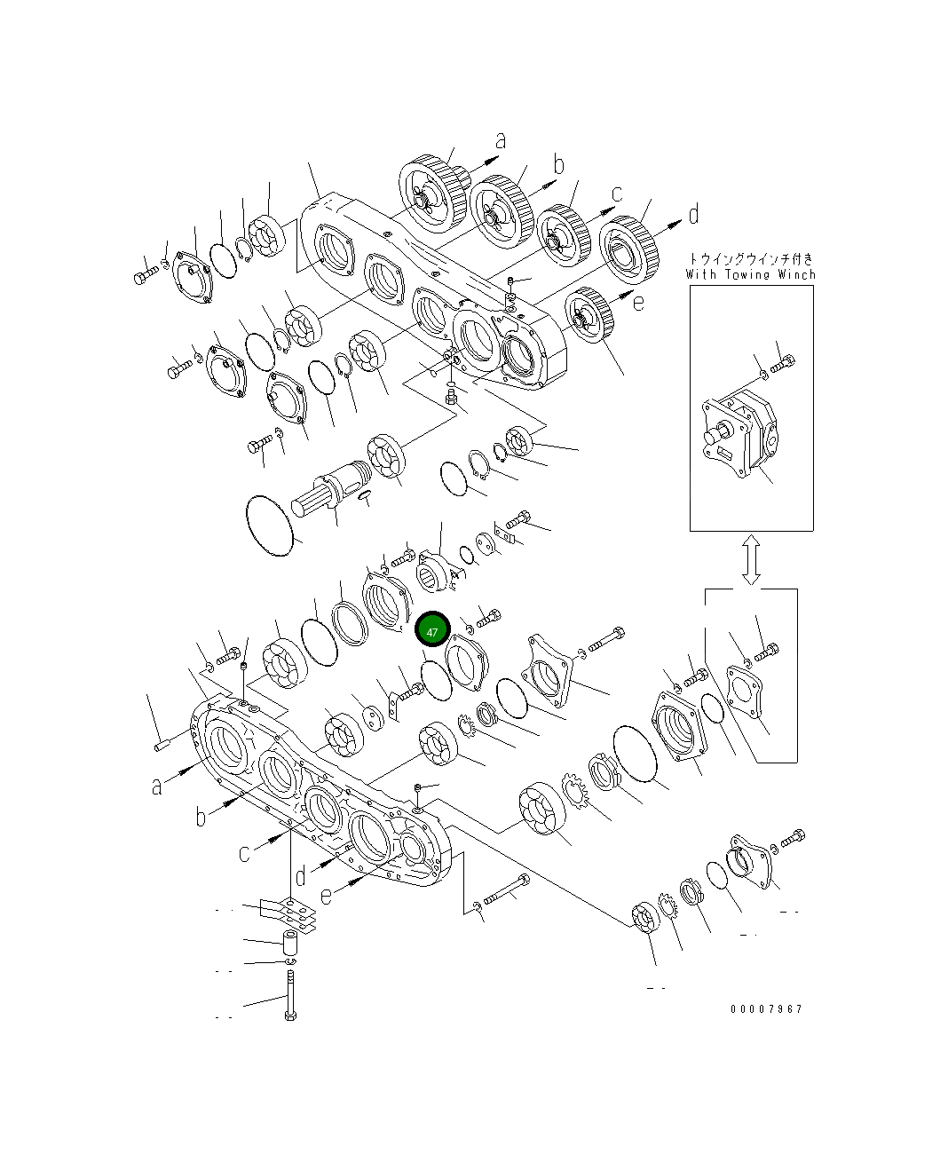 Крышка 176-38-41250 Komatsu