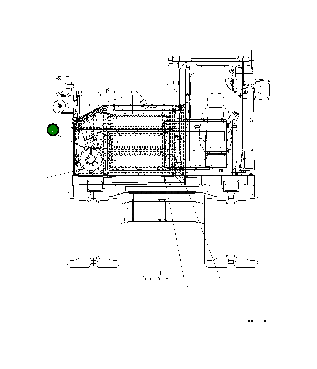 Крышка 14S-54-24842 Komatsu