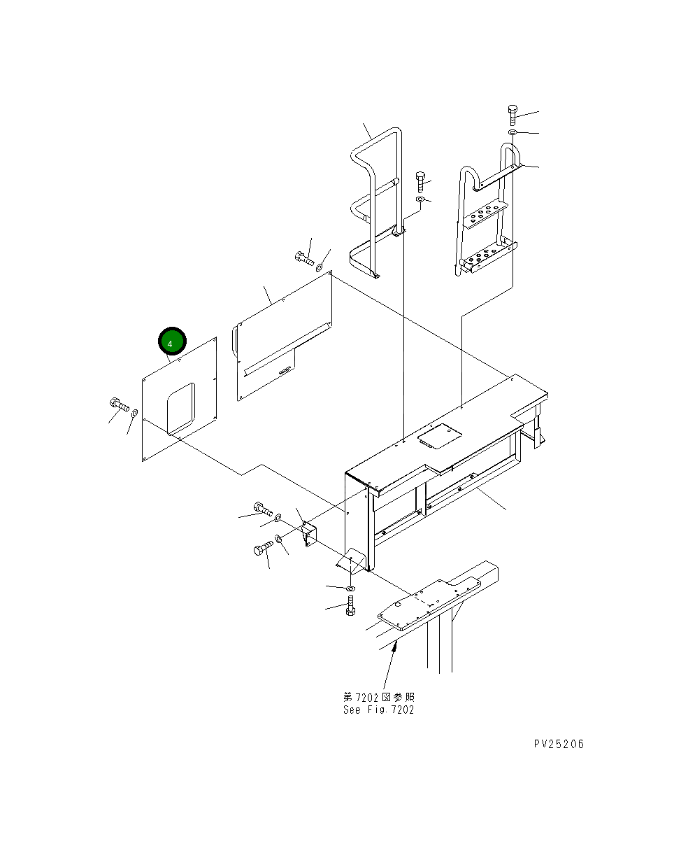 Крышка 8233-54-3532 Komatsu