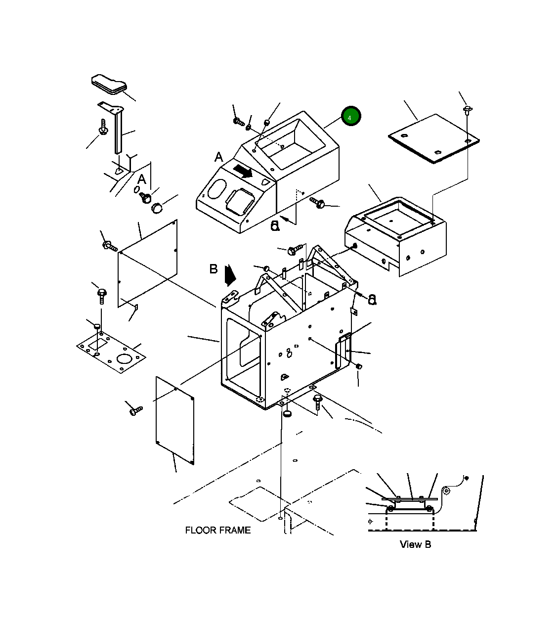 Крышка 418-54-A2190 Komatsu