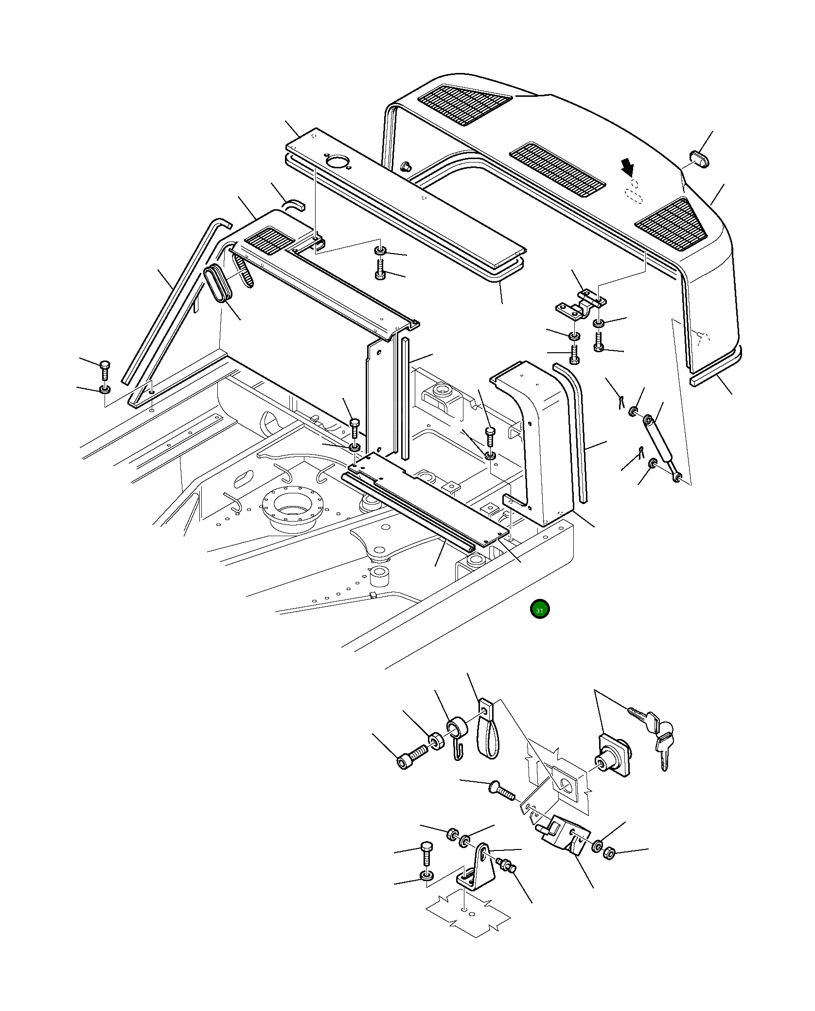 Крышка 226-54-11260 Komatsu
