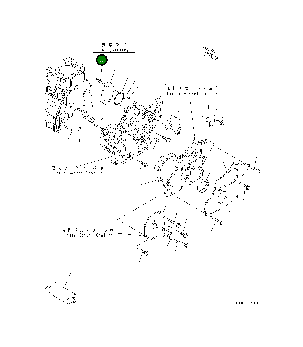 Болт YM26106-100122 Komatsu