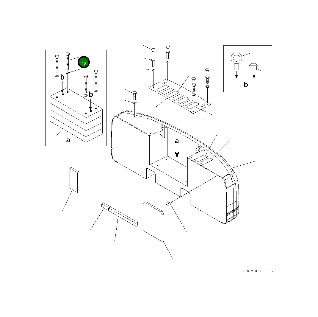 Болт 207-46-81740 Komatsu