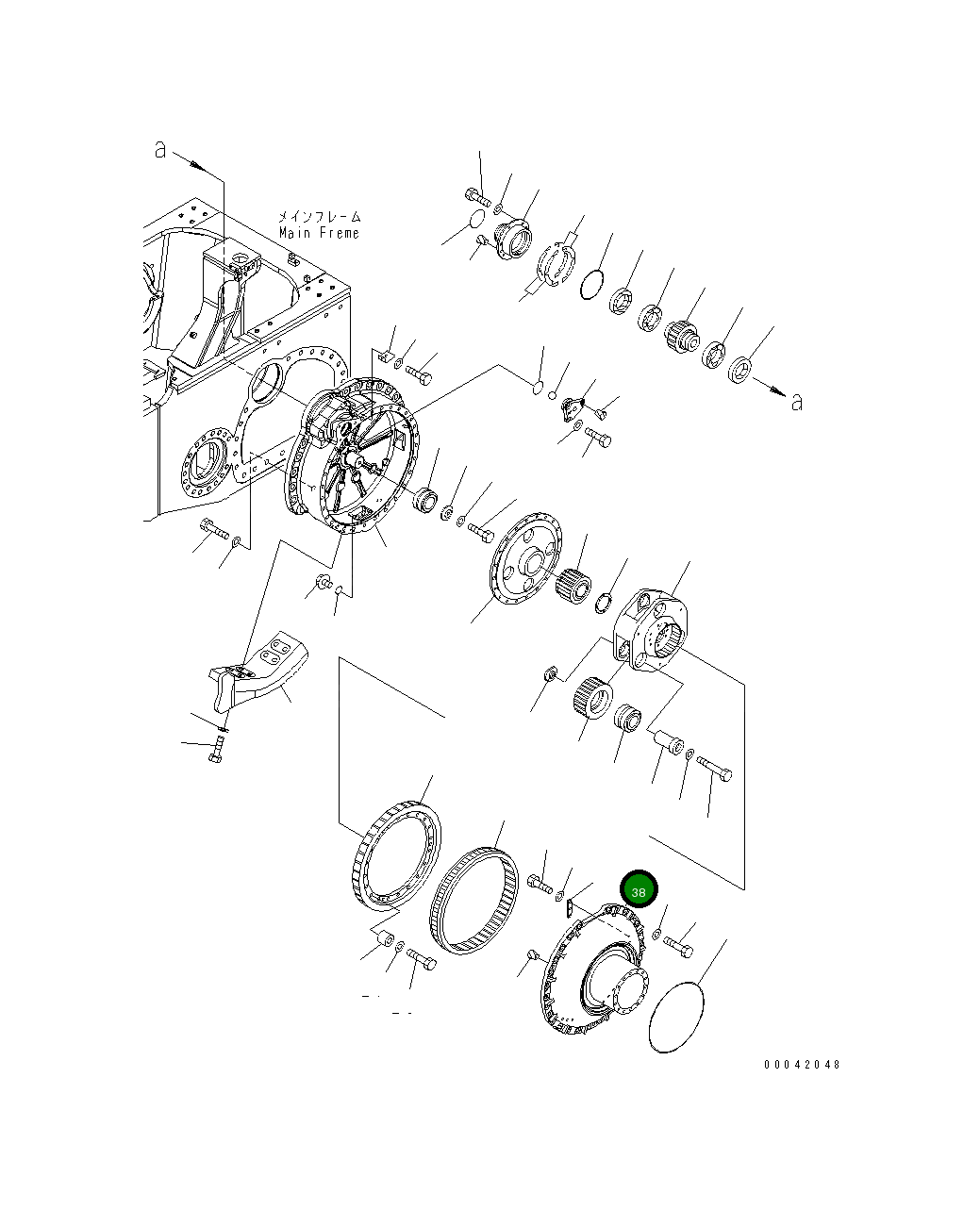 Крышка 17A-27-41730 Komatsu