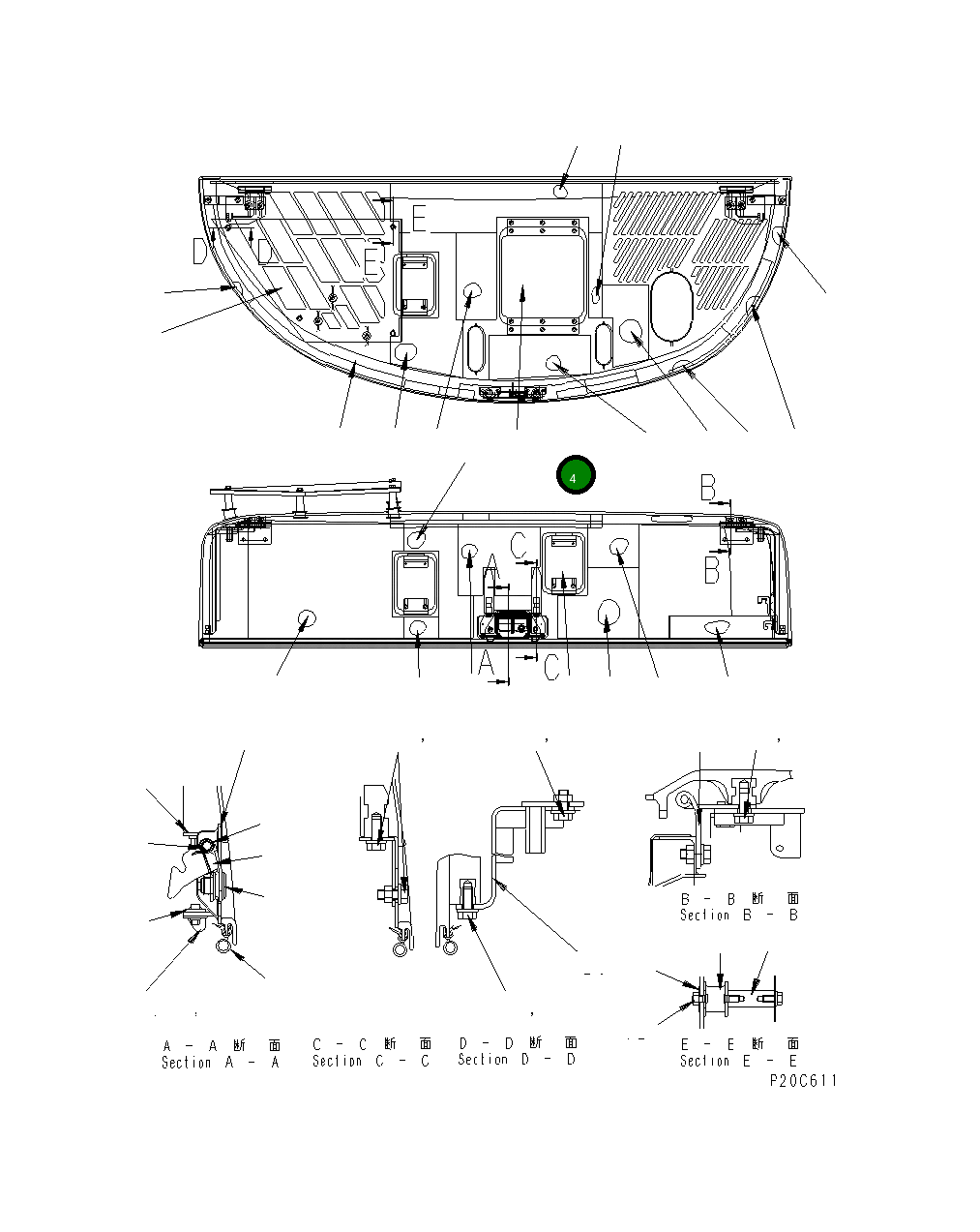 Крышка 8210-54-1290 Komatsu