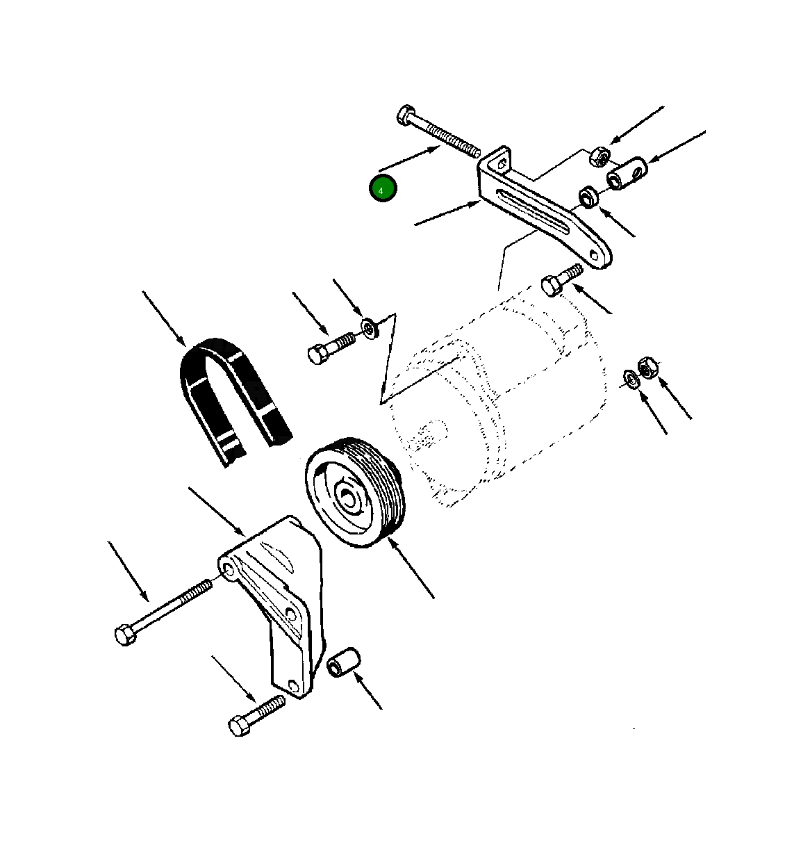 Болт 1246 255 H1 Komatsu