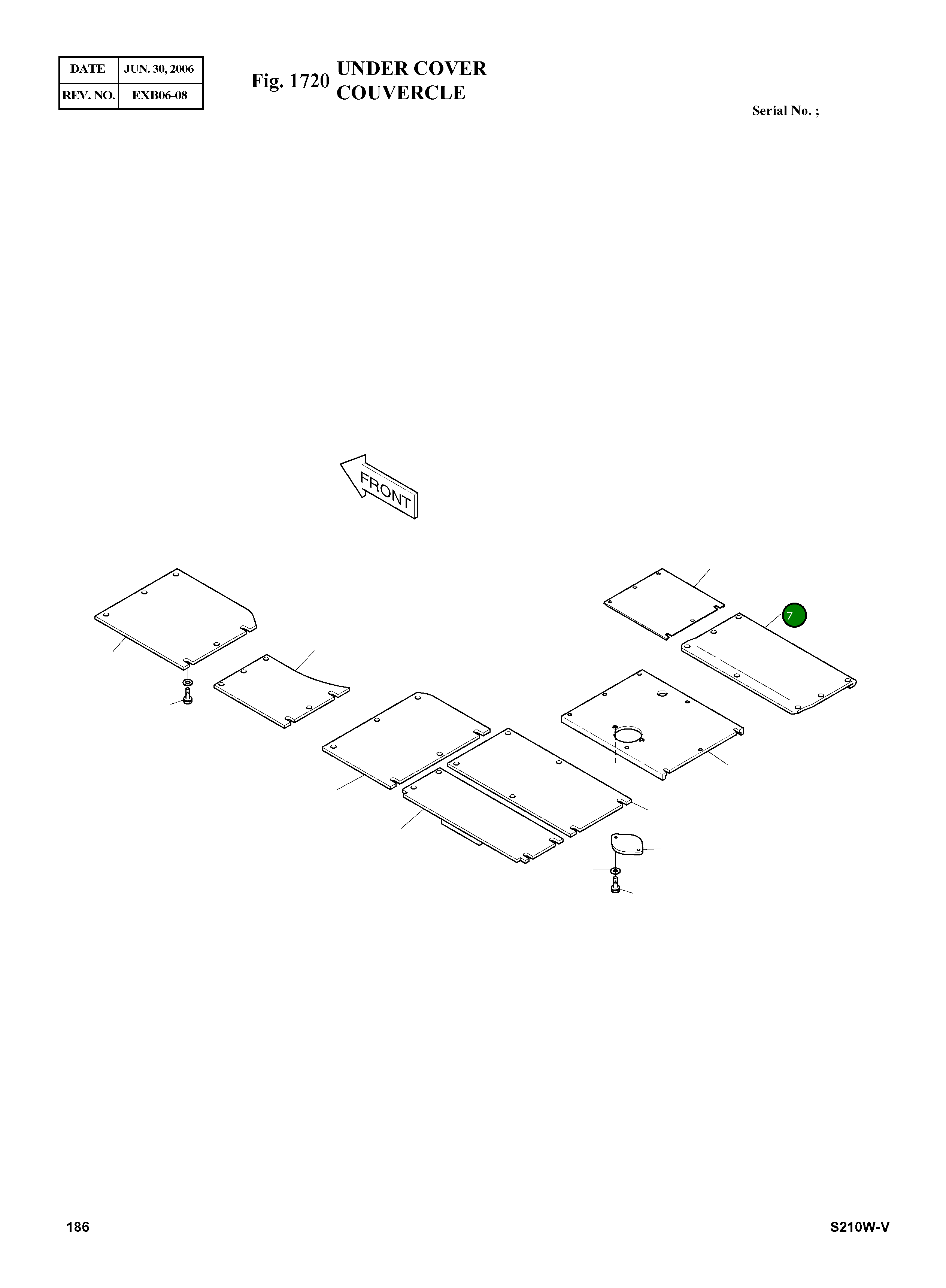 Крышка 2627-1068B  Komatsu