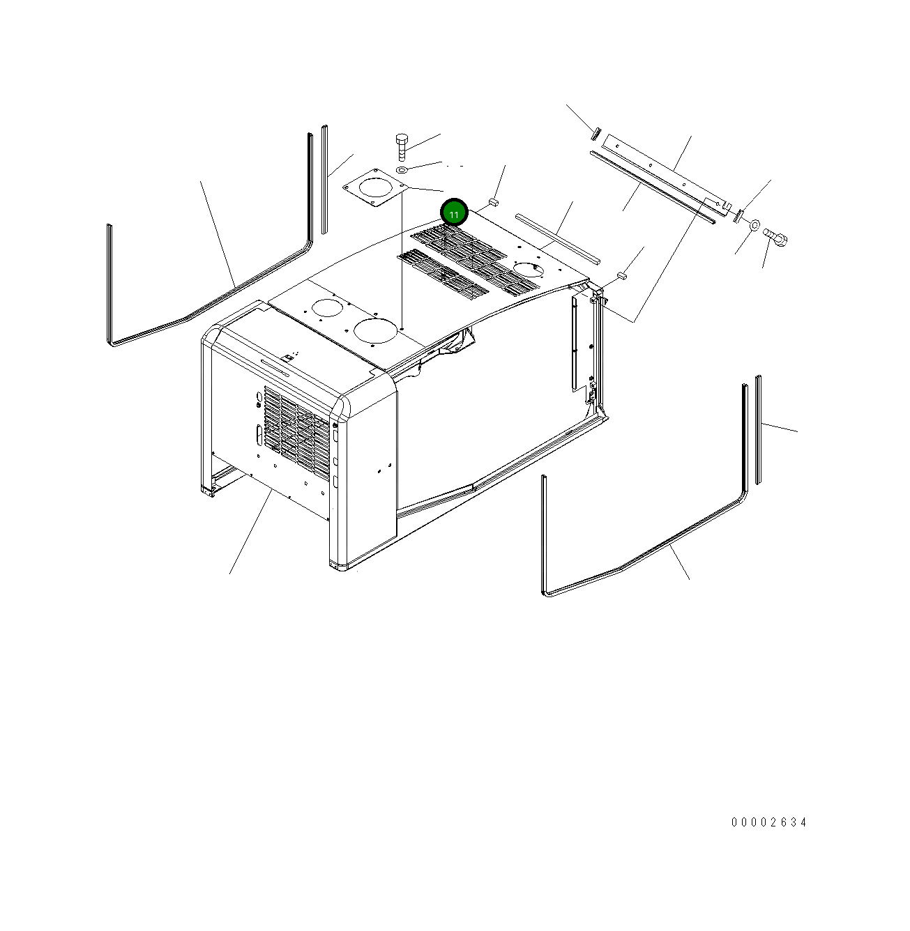 Крышка 418-54-31481 Komatsu