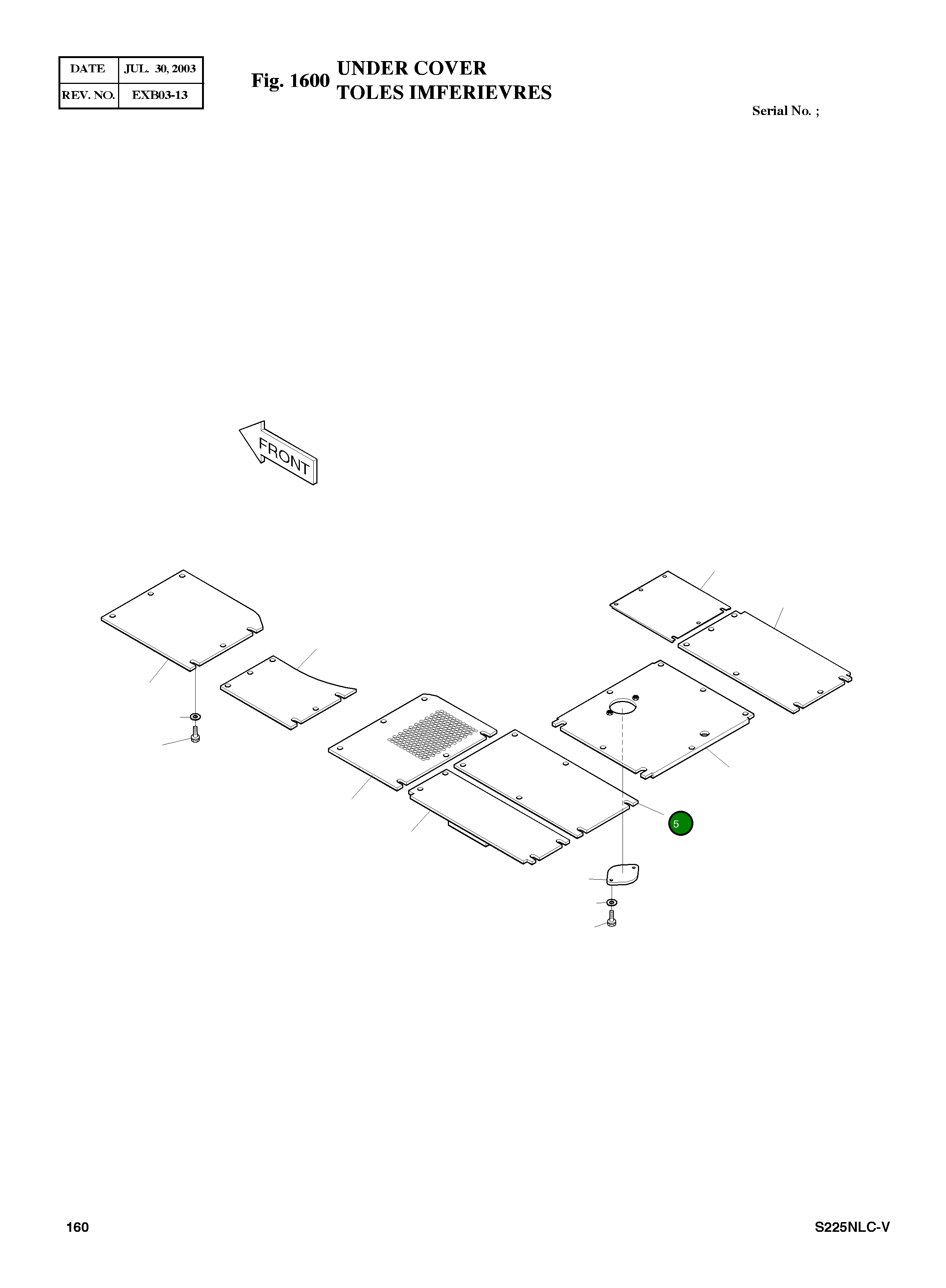Крышка 2627-1066 Komatsu