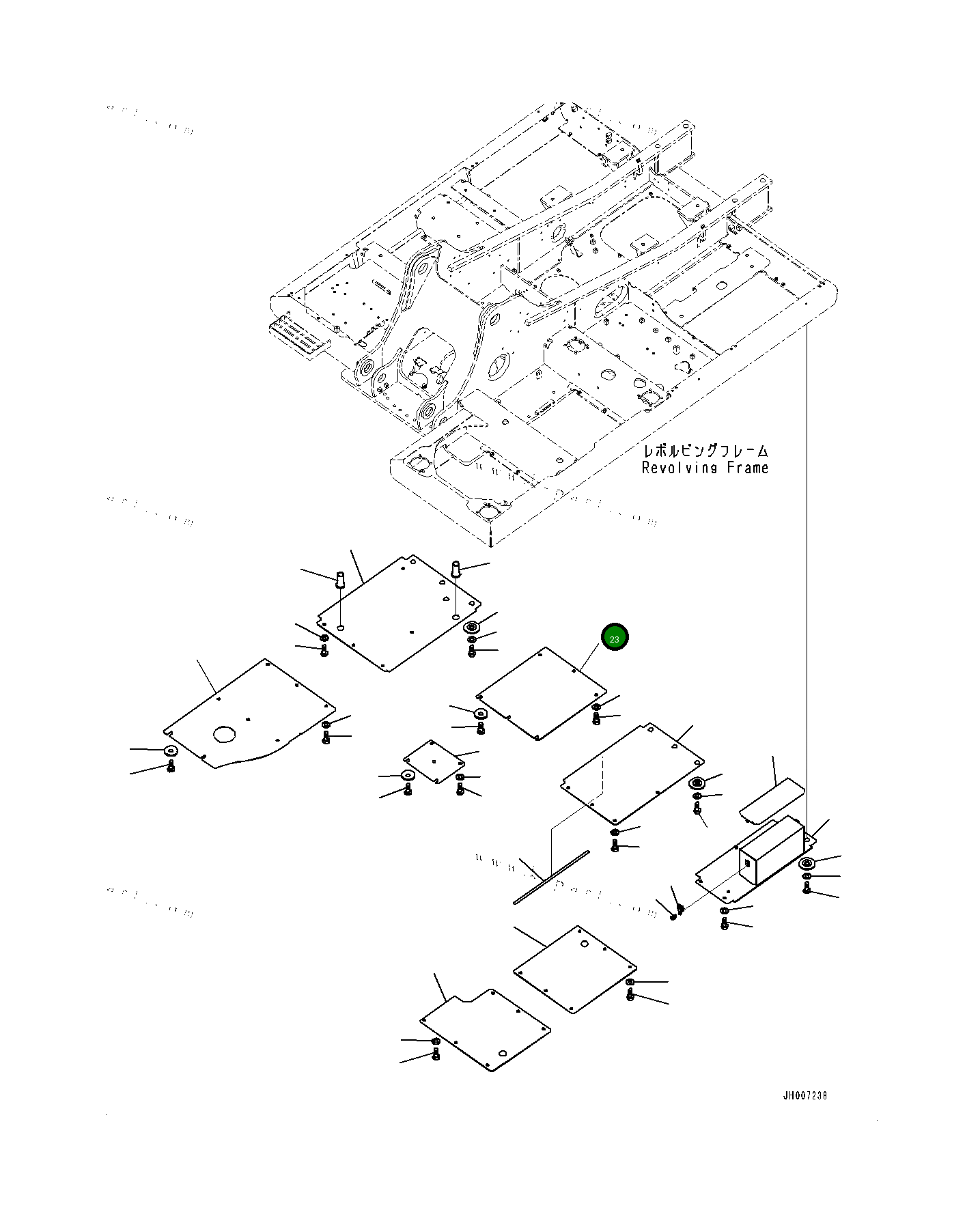 Крышка 20Y5471851 Komatsu